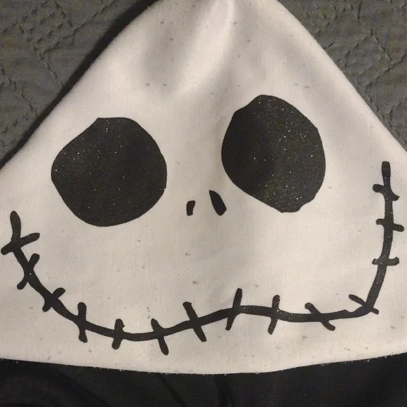 Disney The Nightmare Before Christmas Black and White Striped Skeleton Costume - Picture 2 of 8